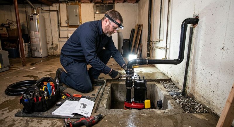Basement Drainage Installation in Birmingham, AL