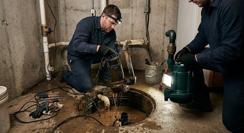 Sump Pump Installation in Des Moines, IA