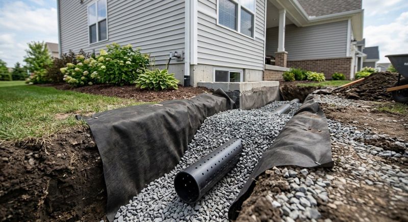 Exterior Drainage Installation in Tuscaloosa, AL