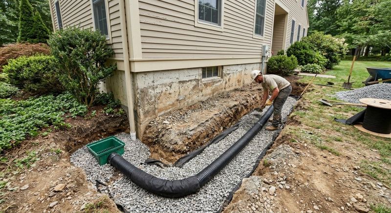 Exterior Drainage Installation in Birmingham, AL