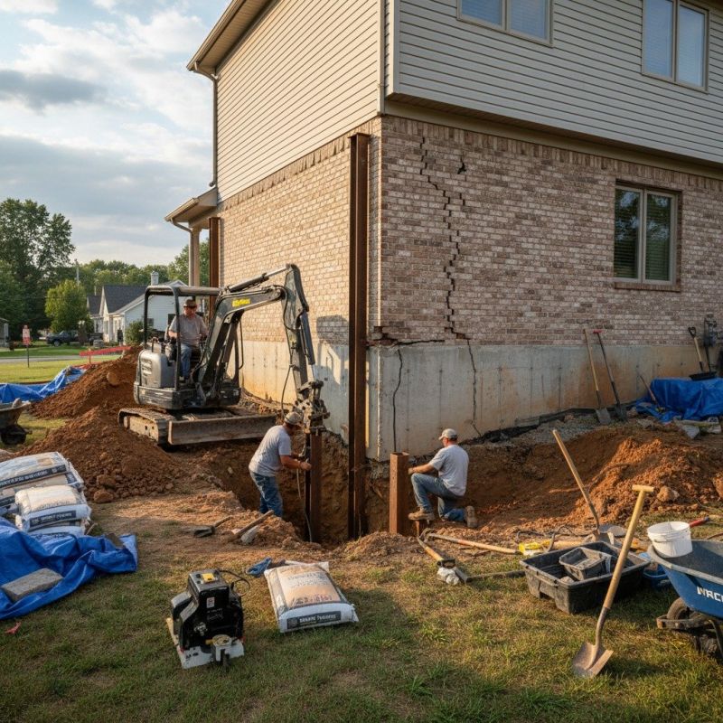 Exterior Foundation Repair in Columbus, OH
