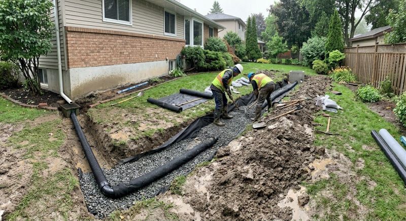 Rainwater Drain Installation in Tuscaloosa, AL