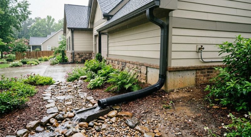 Rainwater Drain Installation in Tuscaloosa, AL