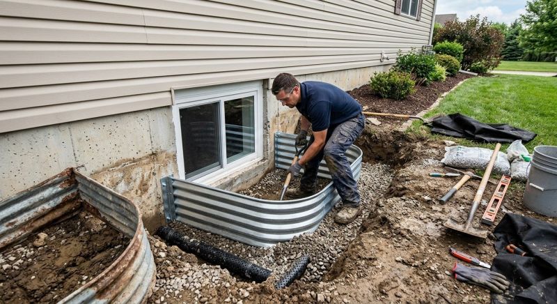 Window Well Waterproofing in Conroe, TX